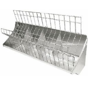 Ταΐστρα κουνελιών, μεταλλική, εξωτερική με χορτοδόχο, 4 θέσεων