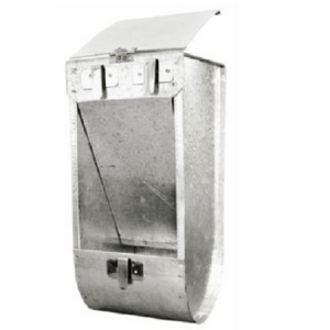 Ταΐστρα κουνελιών, μεταλλική, εξωτερική, 1 θέσης, 1.5Kg