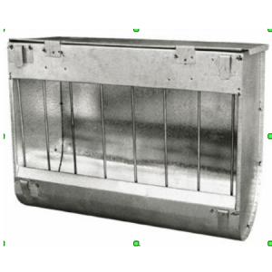 Ταΐστρα κουνελιών, μεταλλική, εξωτερική με χορτοδόχο