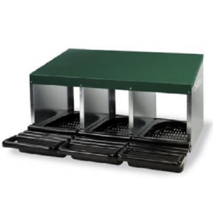 Φωλιά κότας, 3 θέσεων, με πλαστικό καλάθι