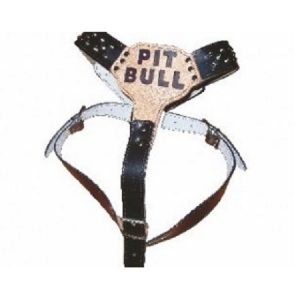 Σαμαράκι σκύλου δερμάτινο 'PIT BULL'