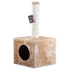 Ονυχοδρόμιο γάτας CUBE CAT TREE Cappuccino μπεζ 31*31 7cm*67cm