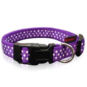 Περιλαίμιο σκύλου Ιμάντας DOTS LINE COLLAR μωβ