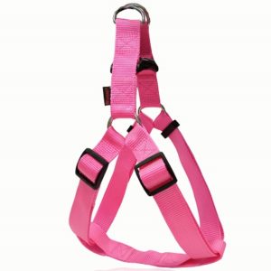 Σαμαράκι σκύλου ιμάντας PLAIN LINE HARNESS TYPE A έντονο ροζ extra small