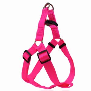 Σαμαράκι σκύλου ιμάντας PLAIN LINE HARNESS TYPE A φωσφορίζον ροζ extra small