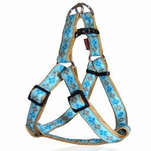 Σαμαράκι σκύλου ιμάντας ROMB LINE HARNESS TYPE A Γαλάζιο extra small