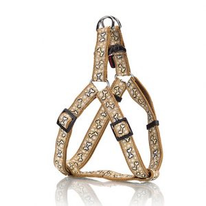 Σαμαράκι σκύλου ιμάντας CUTE BONES HARNESS μπεζ extra small