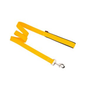 Οδηγός σκύλου ιμάντας SINGLE LAYER LEASH WITH NEOPRENE HANDLE κίτρινο