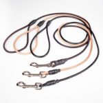 Οδηγός σκύλου κορδόνι δερμάτινος με γάντζο 125cm X 6mm