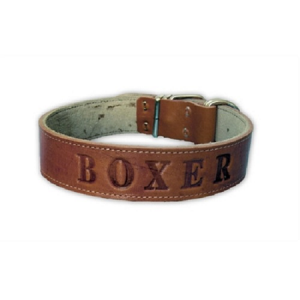 Περιλαίμιο σκύλου δερμάτινο 'BOXER'