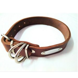 Περιλαίμιο σκύλου δερμάτινο λαδιού Α΄