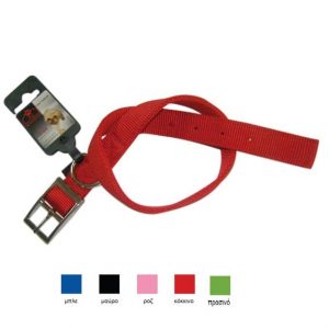 Περιλαίμιο σκύλου Ιμάντας DOUBLE LAYER METAL COLLAR ροζ