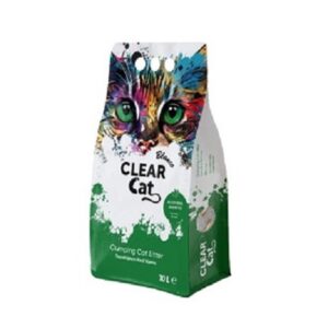 Άμμος υγιεινής γάτας μπετονίτης Clear Cat Blanco Aloe Vera 10lt