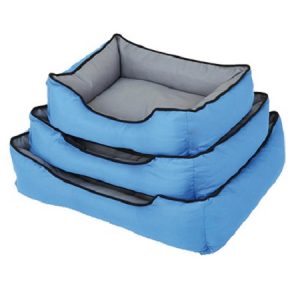 Κρεβατάκι σκύλου γάτας RECTANGULAR INDOOR BEDS  μπλε-γκρι 55*43*19cm
