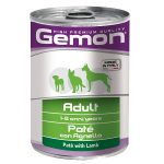Κονσέρβα σκύλου GEMON Paté Adult 1-8 ΕΤΩΝ με Αρνί  400gr