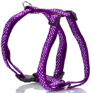 Σαμαράκι σκύλου ιμάντας DOTS HARNESS TYPE Β μωβ  large