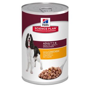 Κονσέρβα σκύλου HILL'S SP CANINE Adult  with chicken  12τμχ/370gr