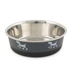 Μπωλ φαγητού για σκύλο FUSION DOG BOWL γκρι-μαύρο 21εκ