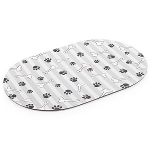 Σουπλά σκύλου & γάτας Grey Stripe Dog Feeding Mat
