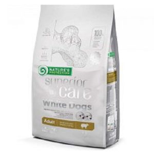 Ξηρά τροφή για ενήλικα λευκά σκυλάκια