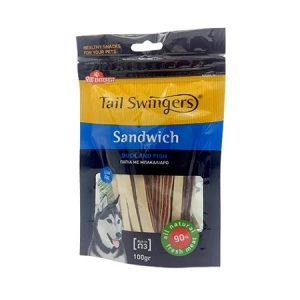 Σνακ σκύλου σάντουιτς με πάπια και ψάρι SANDWICH WITH DUCK AND FISH 100gr