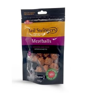 Σνακ σκύλου κεφτεδάκια με κοτόπουλο MEATBALLS WITH CHICKEN AND RICE 100gr