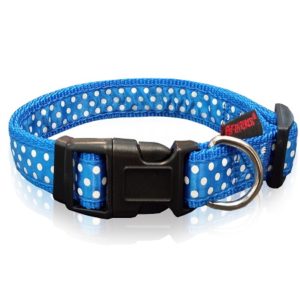 Περιλαίμιο σκύλου Ιμάντας DOTS LINE COLLAR  μπλε