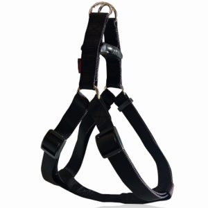 Σαμαράκι σκύλου ιμάντας PLAIN LINE HARNESS TYPE A μαύρο  extra small