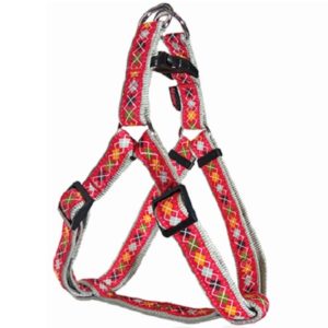 Σαμαράκι σκύλου ιμάντας ROMB LINE HARNESS TYPE A Κόκκινο extra small