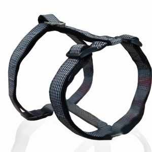 Σαμαράκι σκύλου ιμάντας CHECKED HARNESS TYPE B μαύρο large
