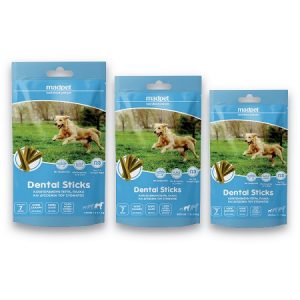 Οδοντικό snack σκύλου DENTAL STICKS MADPET medium 180gr 7 τμχ