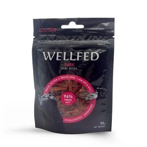 Σνακ για γάτες WELLFED Mini Duck Bites 50gr