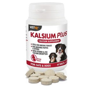 Διατροφικό συμπλήρωμα για ανάπτυξη-θηλασμό για σκύλο KALSIUM PLUS 60 Δισκία Ασβεστίου & Φωσφόρου