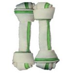 Κόκκαλο μάσησης για σκύλους κόμπος δίχρωμο 8cm  1τμχ