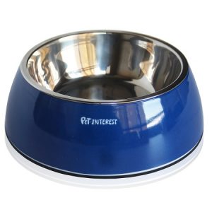 Μπωλ μελαμίνης φαγητού νερού για γάτα DELUXE DUAL CAT BOWL BLUE 200ml