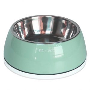 Μπωλ μελαμίνης φαγητού νερού για γάτα DELUXE DUAL CAT BOWL SEA GREEN 200ml