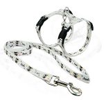 Σετ σαμαράκι και οδηγός γάτας CAT HARNESS & LEASH MEOW small άσπρο