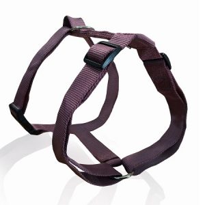 Σαμαράκι σκύλου ιμάντας PLAIN LINE HARNESS TYPE B large 2,5*55-82cm καφέ