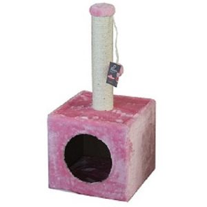 Ονυχοδρόμιο γάτας CUBE CAT TREE Cappuccino ροζ