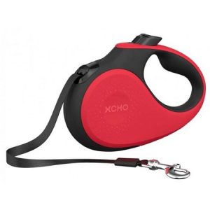 Οδηγός σκύλου πτυσσόμενος XCHO TAIJI Large 5M ΕΩΣ 50KG κόκκινο
