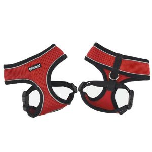 Σαμαράκι σκύλου MESH HARNESS with collar Reflective Piping κόκκινο Extra Large