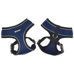 Σαμαράκι σκύλου MESH HARNESS with collar Reflective Piping μπλε small