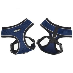 Σαμαράκι σκύλου MESH HARNESS with collar Reflective Piping μπλε Extra Large