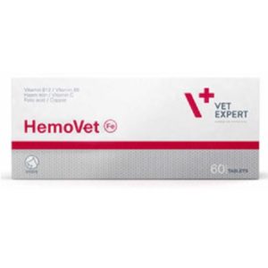 Διατροφικό συμπλήρωμα για αντιμετώπιση συμπτωμάτων αναιμίας για σκύλο  HEMOVET 60 tabs