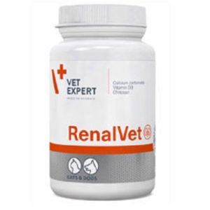 Διατροφικό συμπλήρωμα για ουροποιητικό για σκύλο και γάτα RENALVET 60caps twist off