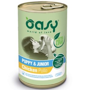 Κονσέρβα σκύλου OASY PATE PUPPY chicken 400gr συσκευασία
