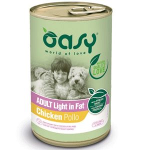 Κονσέρβα σκύλου OASY PATE ADULT Light chicken  400gr συσκευασία 12 τεμαχίων