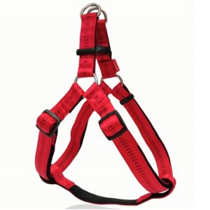 Σαμαράκι σκύλου διπλής στρώσης με μαξιλάρι STRIPES HARNESS WITH SOFT FILLING TYPE A κόκκινο large