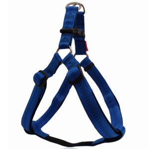 Σαμαράκι σκύλου διπλής στρώσης με μαξιλάρι STRIPES HARNESS WITH SOFT FILLING TYPE A μπλε large