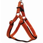 Σαμαράκι σκύλου διπλής στρώσης με μαξιλάρι STRIPES HARNESS WITH SOFT FILLING TYPE A πορτοκαλί large